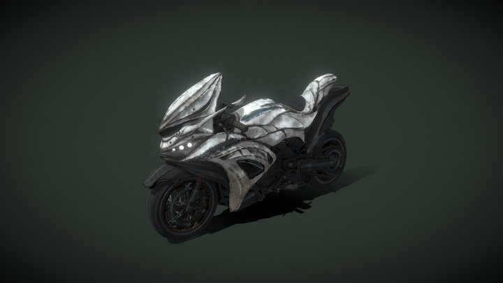 Motorcycle SZH2I2 Low Poly – Modelo 3D gratuito STL