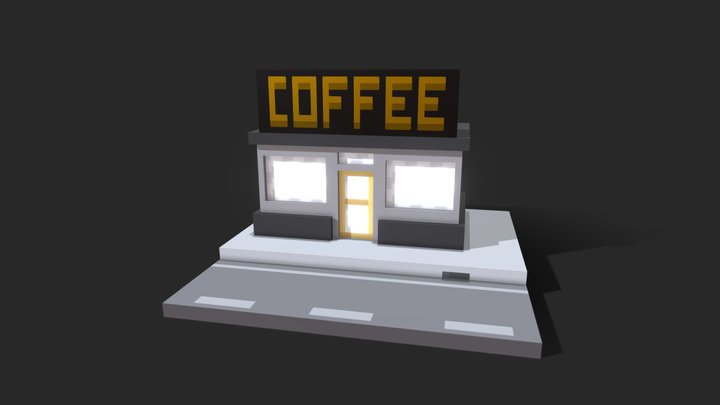 Coffee Shop 3D Model