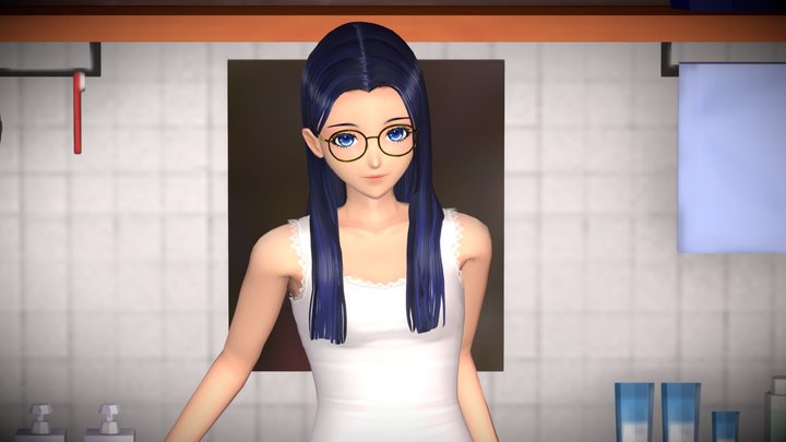 a certain J girl in the washroom(alpha 1.1) 3D Model