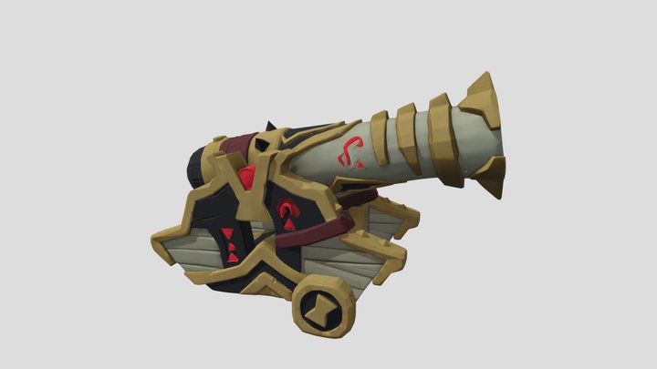 Notorious Reaper Cannon | Sea Of Thieves 3D Model