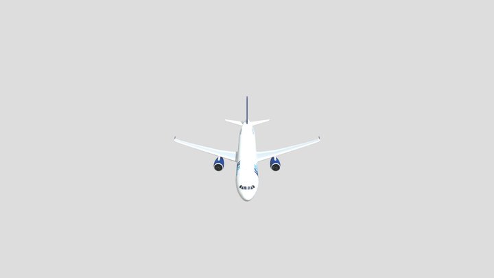 A320 plane 3D Model