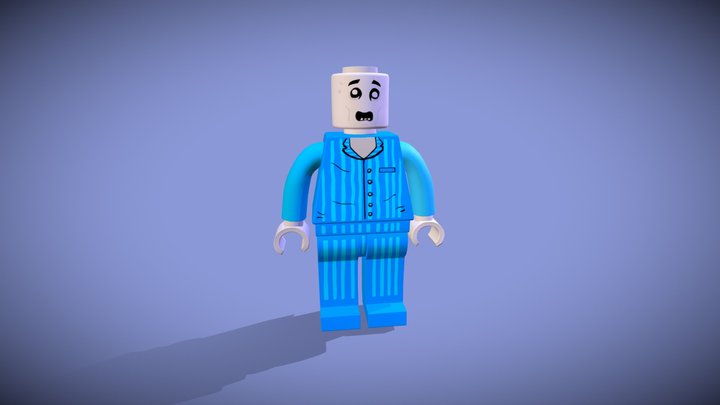 Lego pyjama zombie 3D Model