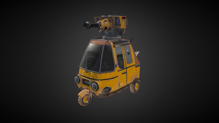 Armed Tricycle 3D Model
