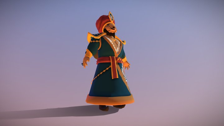 Kamal the Camel Merchant 3D Model