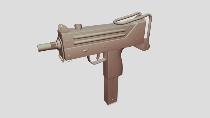 Free Uzi 3D model 3D Model