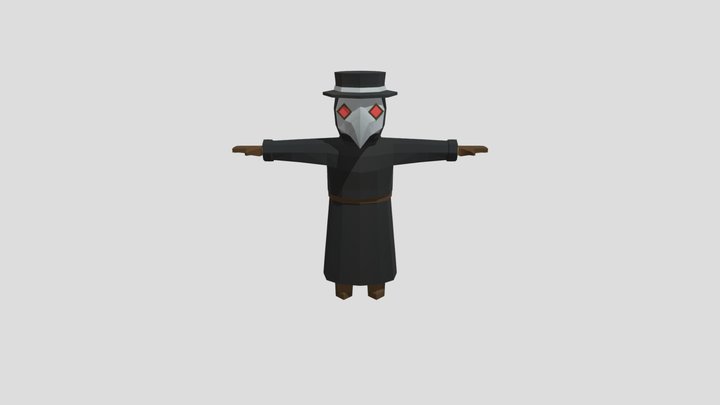 Low Poly Plague Doctor – Free 3D Model STL
