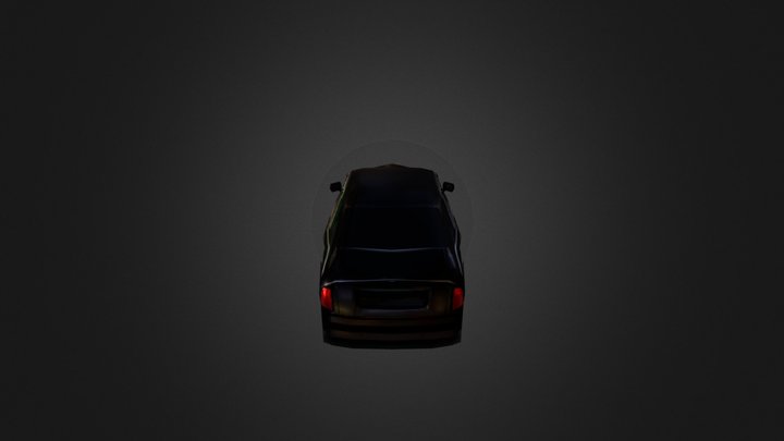 Black Rolls Royce Phantom 3D Model