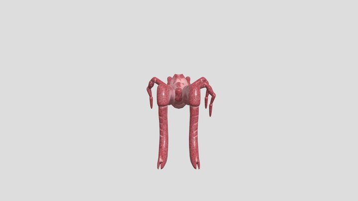 CC0 - Horror game character - Face Hugger 3D Model