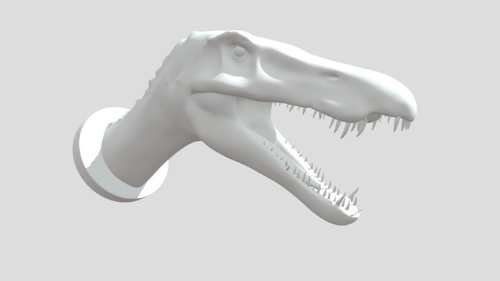 baryonyx head FOR 3D PRINTING