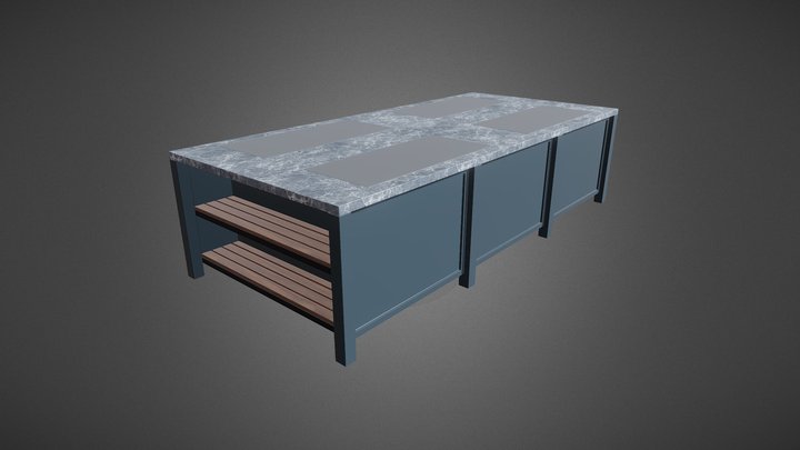 ADD Hot Buffet Counter 3D Model