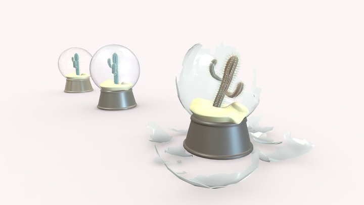 Broken Glass [XYZ HW Damages] 3D Model