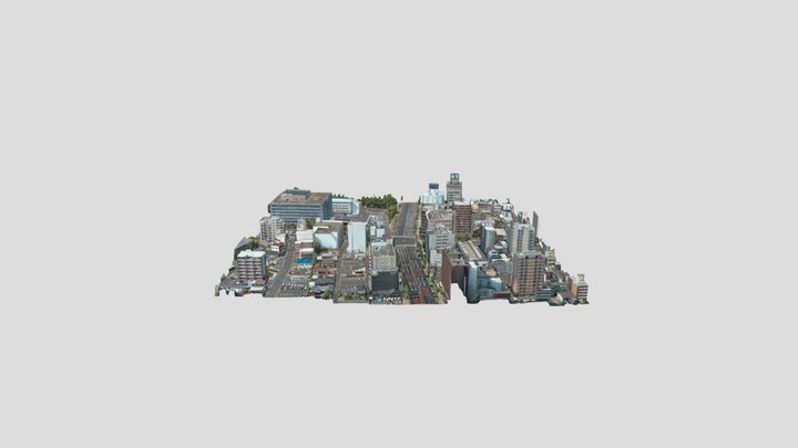 Hamamatsu City 3D Model
