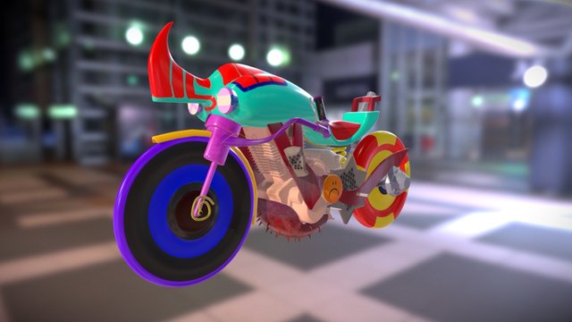 Motorcycle The Tribe 3D Model