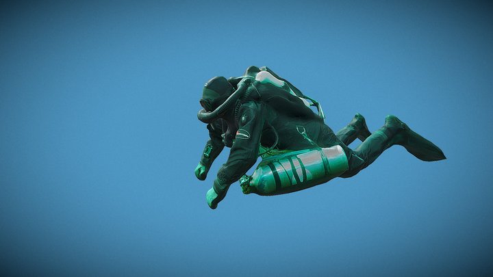 CCR DIVER 3D Model