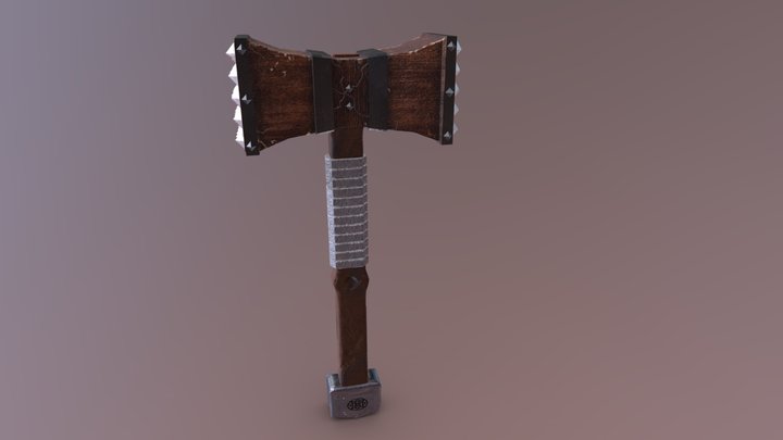 Viking Batttlehammer 3D Model