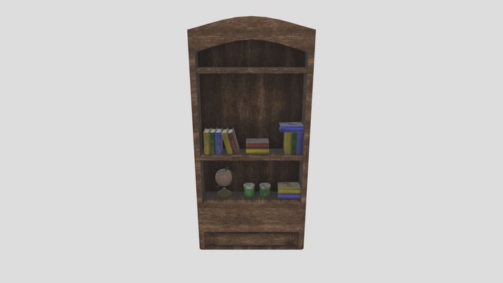 Bookshelf 3D Model
