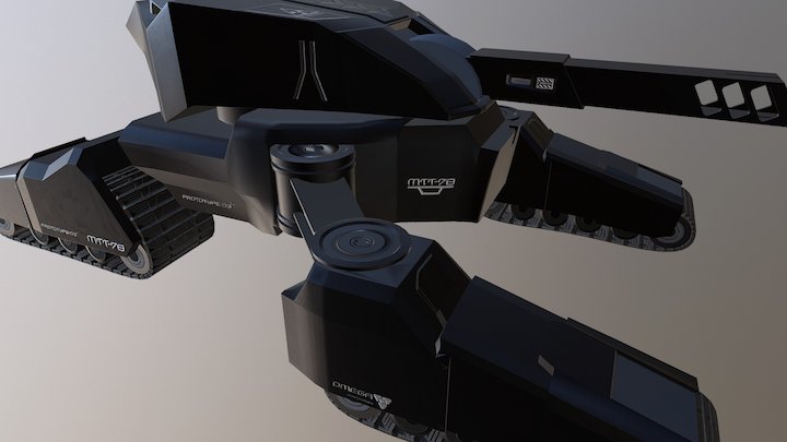 MTT-78 Prototype 3 Tank 3D Model