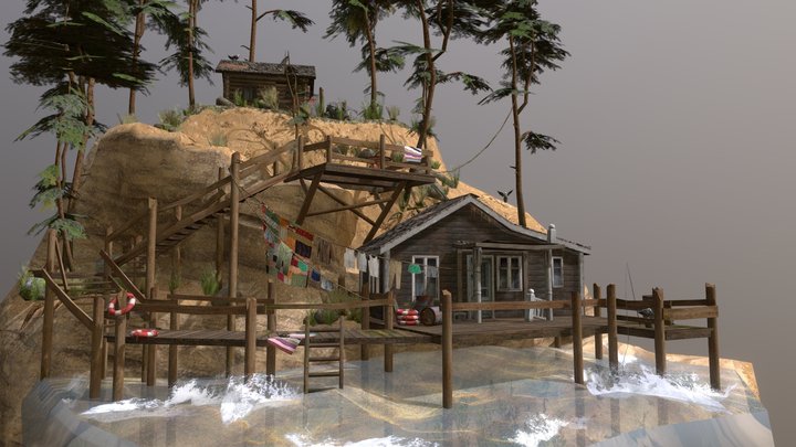 DAE Diorama. By the Sea 3D Model
