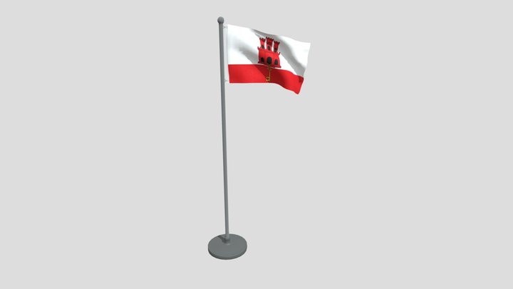 Animated Flag Of Gibraltar