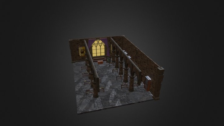 Fire Emblem: Three Houses, Golden Deer Classroom 3D Model