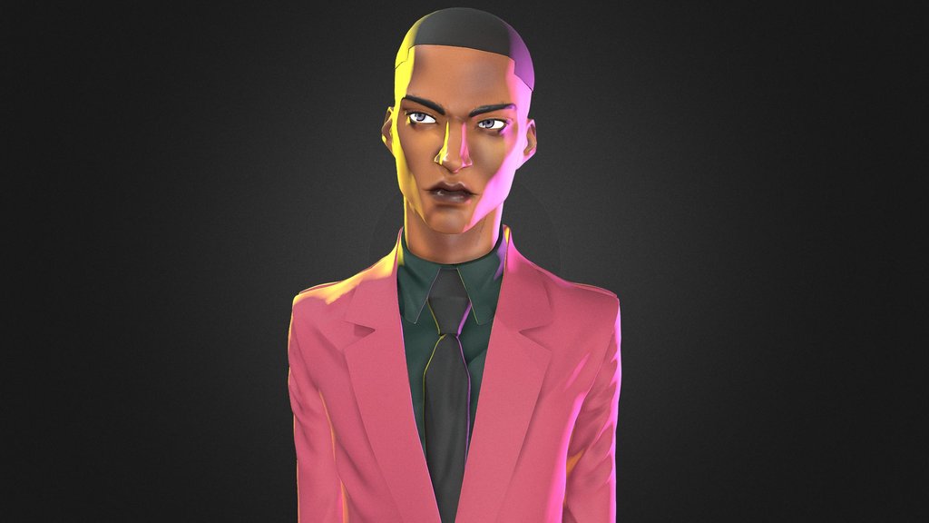 Stylized Male 3D Character
