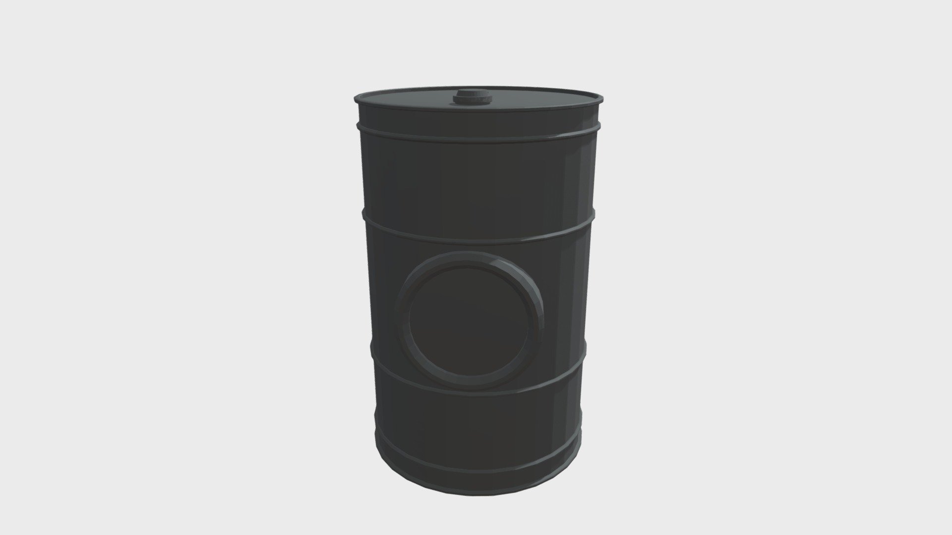 Low Poly Oil Barrel