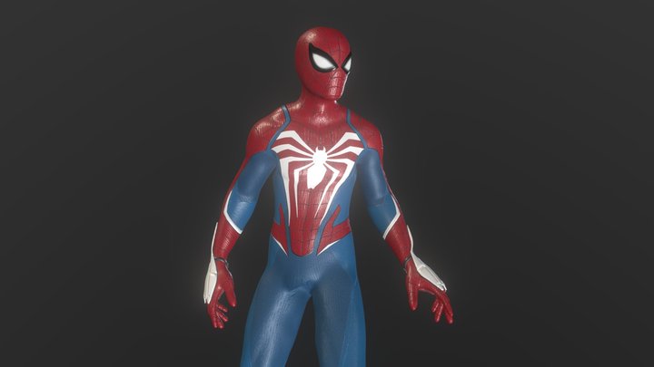 Spider-Man 2 Advanced Suit 2.0 PS5 3D Model