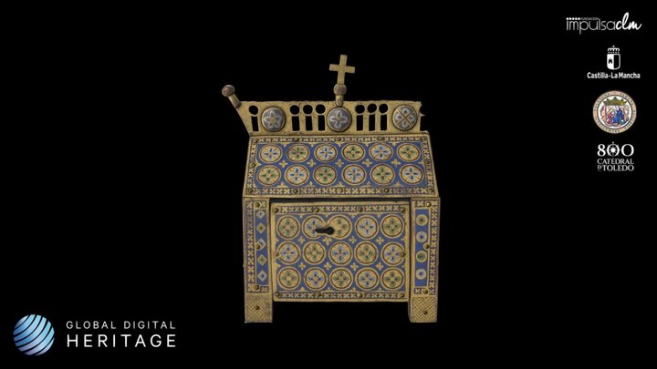 Arqueta de Limoges con figuración de la Majestad