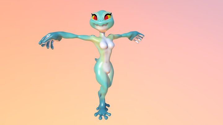 Maggie the Frog 3D Model