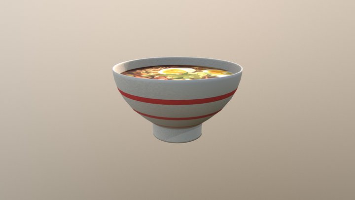 Ramen Bowl/Noodles 3D Model