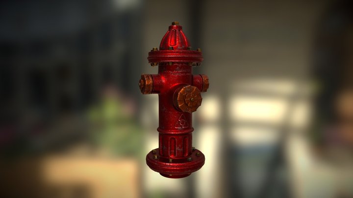 Fire Hydrant Substance Painter 3D Model