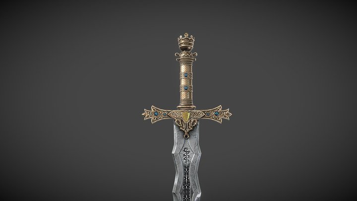 Excalibur Sword 3D Model