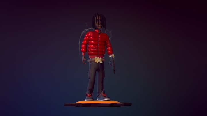 Chief Keef Glo Gang 3D Model