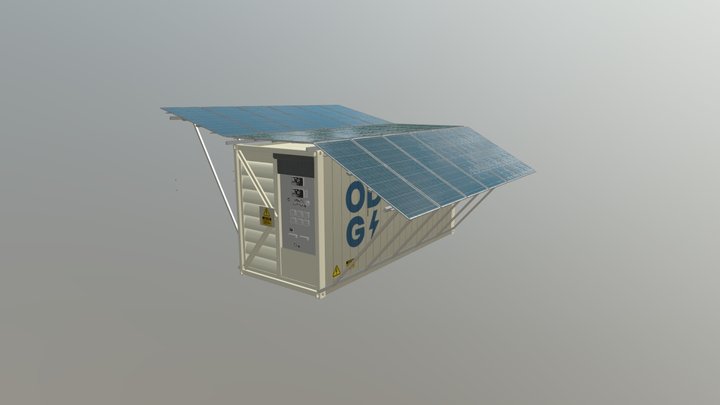 Solar Container 3D Model