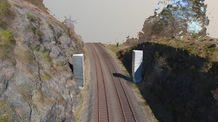 Sperrbauwerk 3D Model