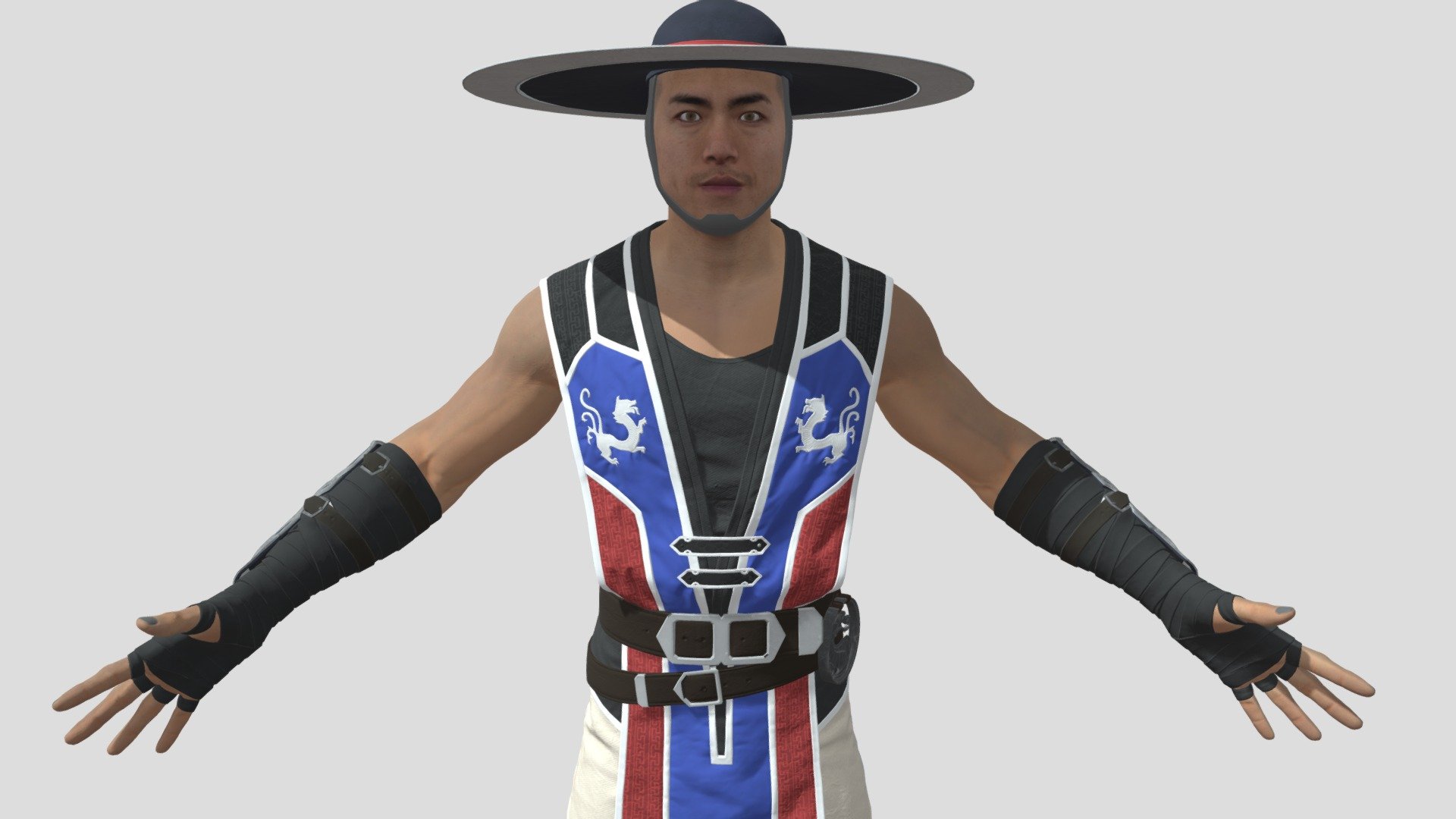 Imprimir STL Mortal Kombat 11 Kung Lao Chapéu de Lâmina Original Modelo 3D  - 4047139