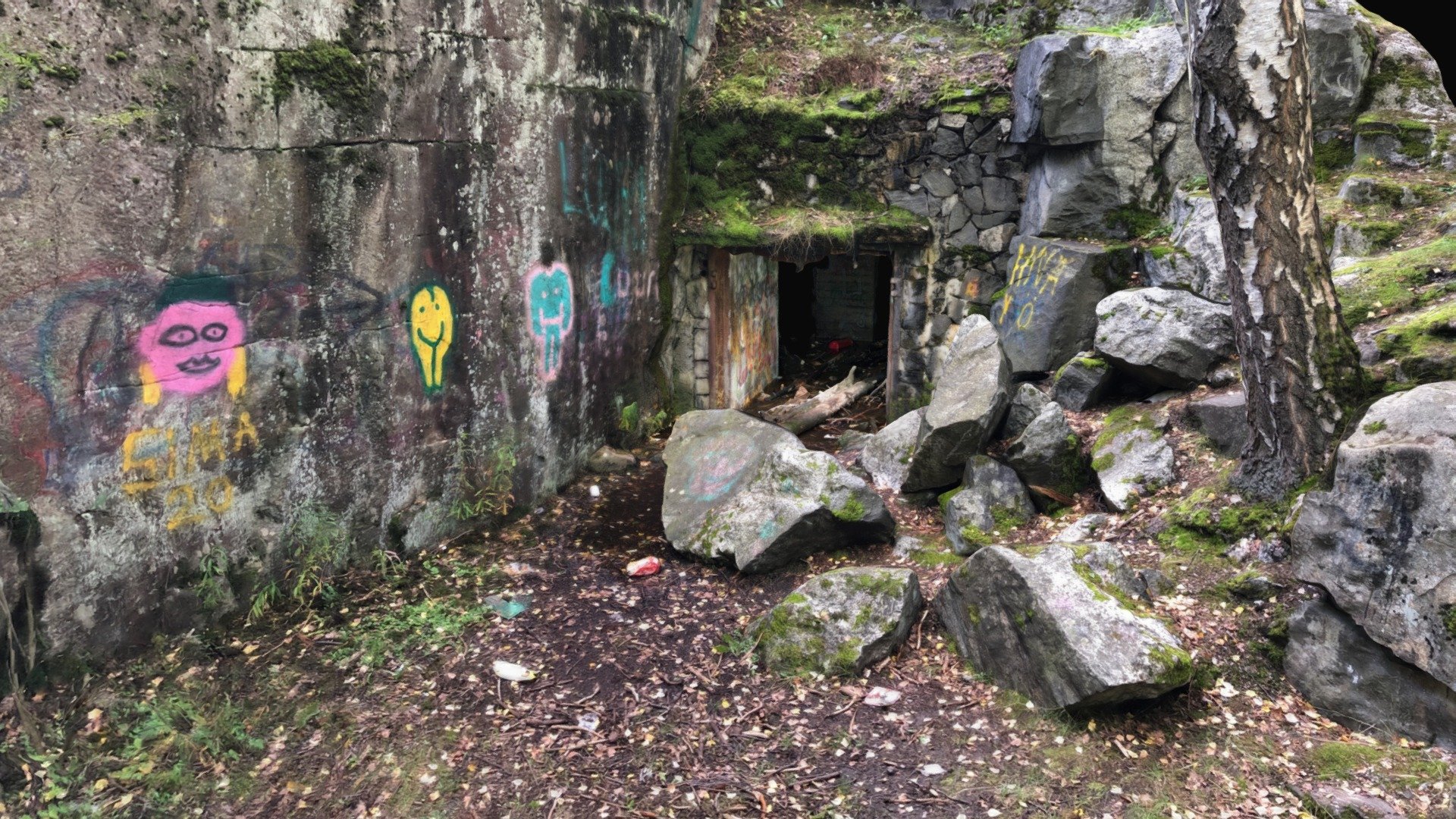 Cave in WW1 base Kontula, Helsinki, Finland
