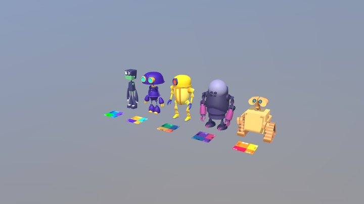 HW XYZ Shool_pokraska 3D Model
