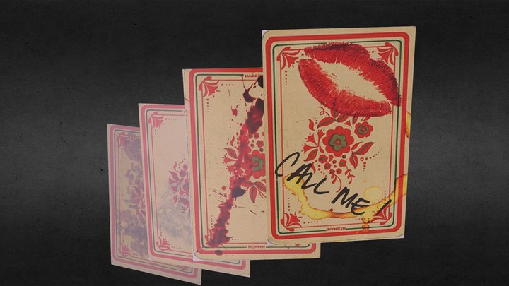 4 Card Model 3D Model