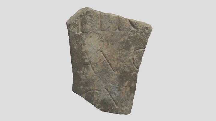 Marble Inscription - Cosa Excavations C19.134 3D Model