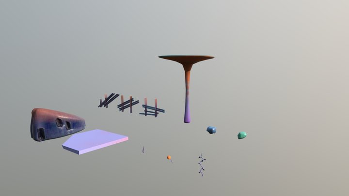object lineup 3D Model