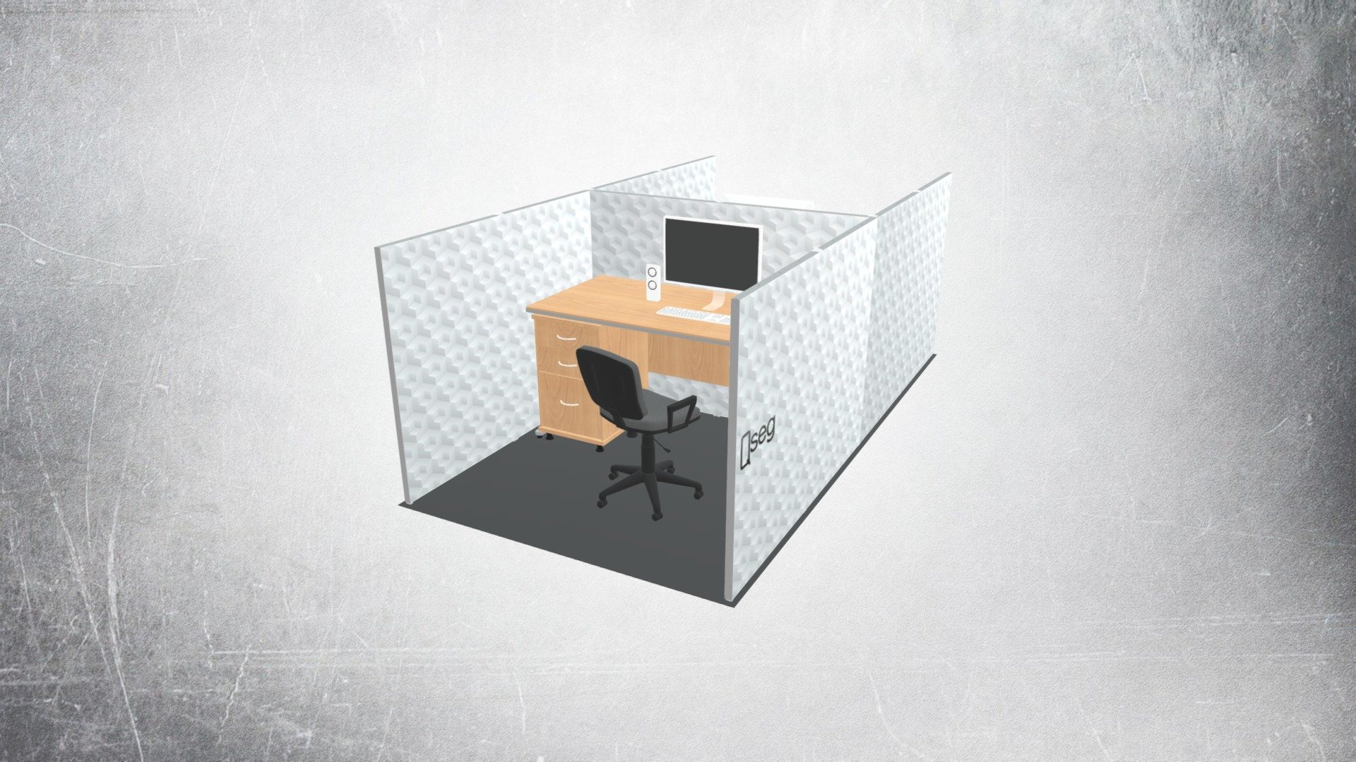 QSEG Cubicle - Double - Full Print B