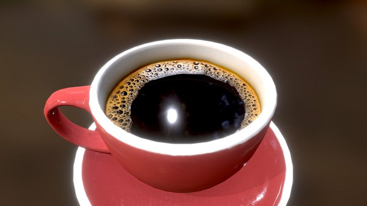Coffee Americano 3D Model