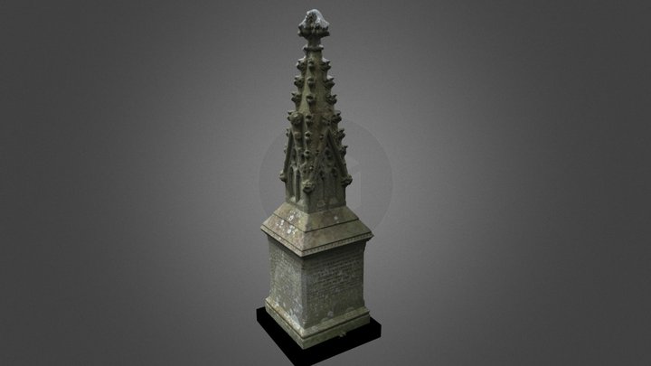 Wallington Pope monument, Pendock, Worcs 3D Model