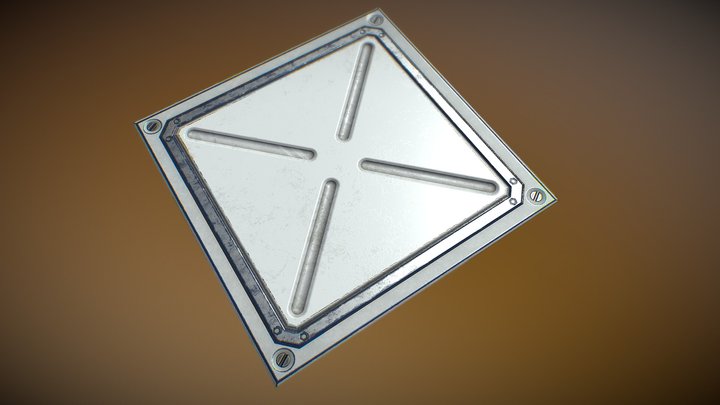 Sci-fi Panel 3D Model