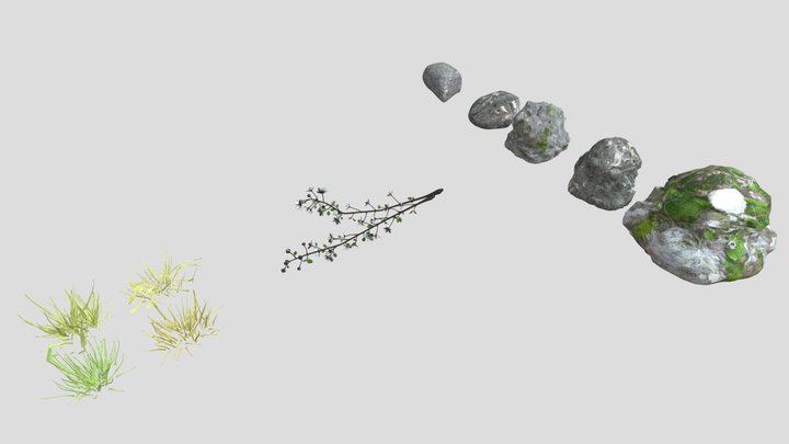 Nature Assets Pack 1 by AbhishekPaul 3D Model