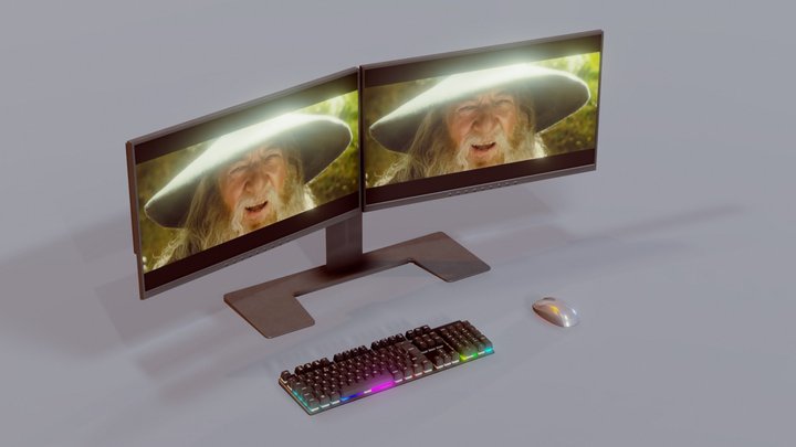 Gandalf Sax Animated - PC Set – Gratis 3D-model STL