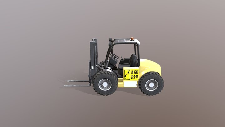 叉车 3D Model