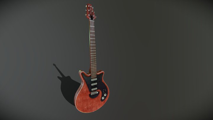 Brian May Electric Guitar 3D Model