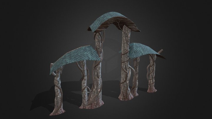 Tree Gate 3D Model